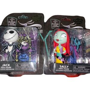 Disney The Nightmare Before Christmas Jack & Sally Colorful Vinyl Backer Cards